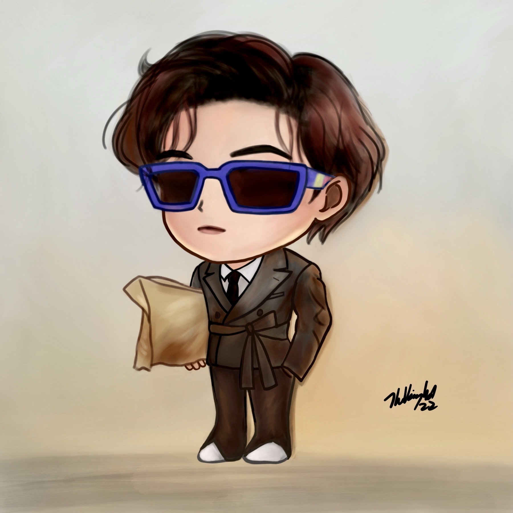 BTS a Taehyung VOGUE a chibi by TheKissingHand on DeviantArt