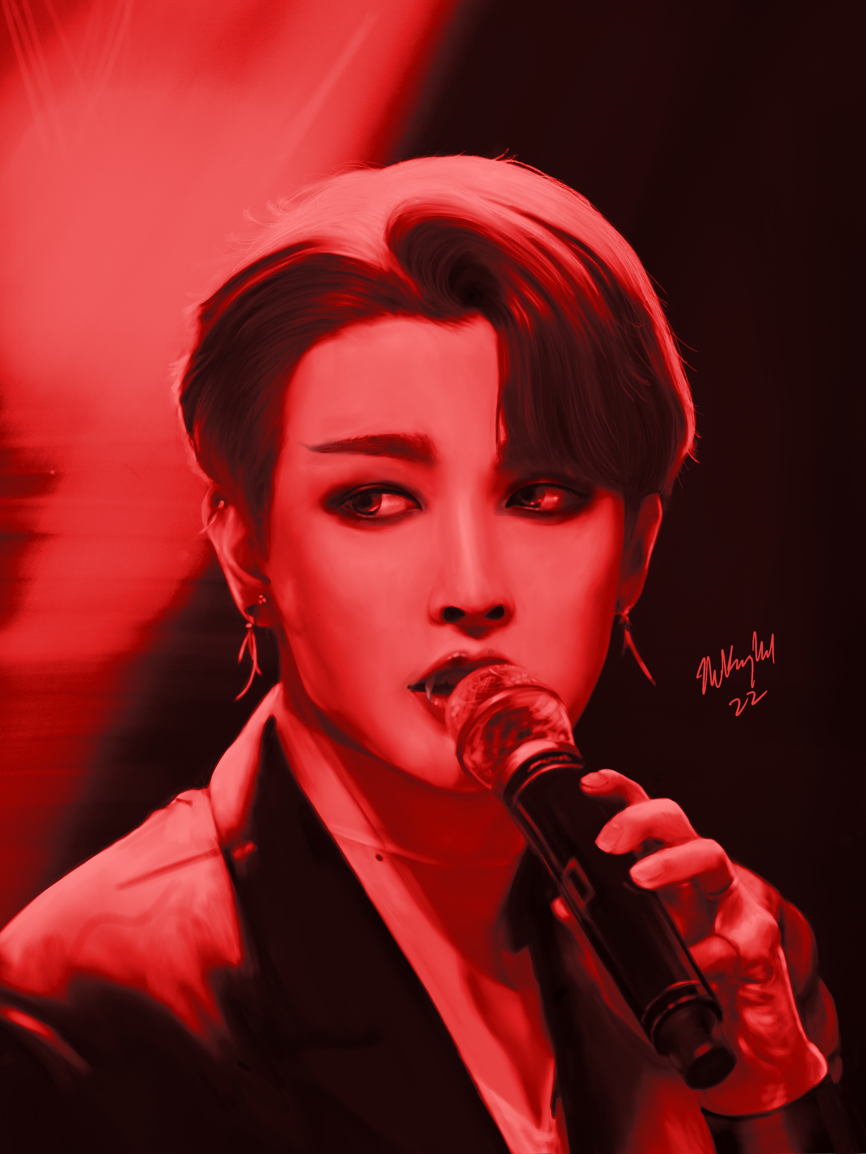 Inception Red Kim Hongjoong - inception (red vampire version) by TheKissingHand on ...