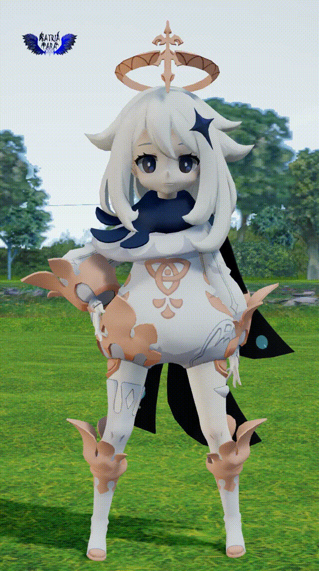 Paimon Dancing Cute Paimon dancing 2 (MMD) by SatriaparaMMD on DeviantArt