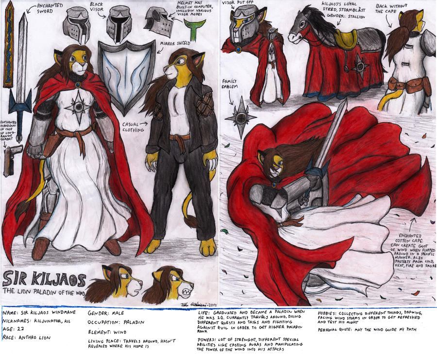 Sir Kiljaos Reference Sheet