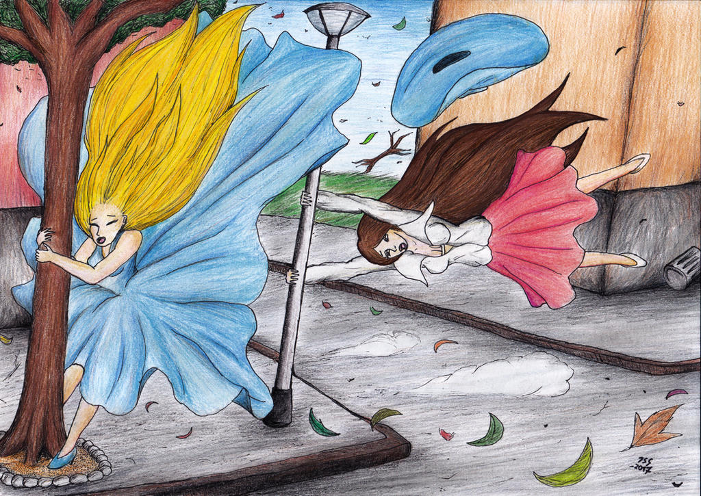 Girls in Windstorm by SirKiljaos on DeviantArt