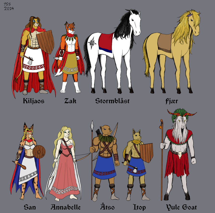 Tribal Warriors reference sheet by SirKiljaos on DeviantArt