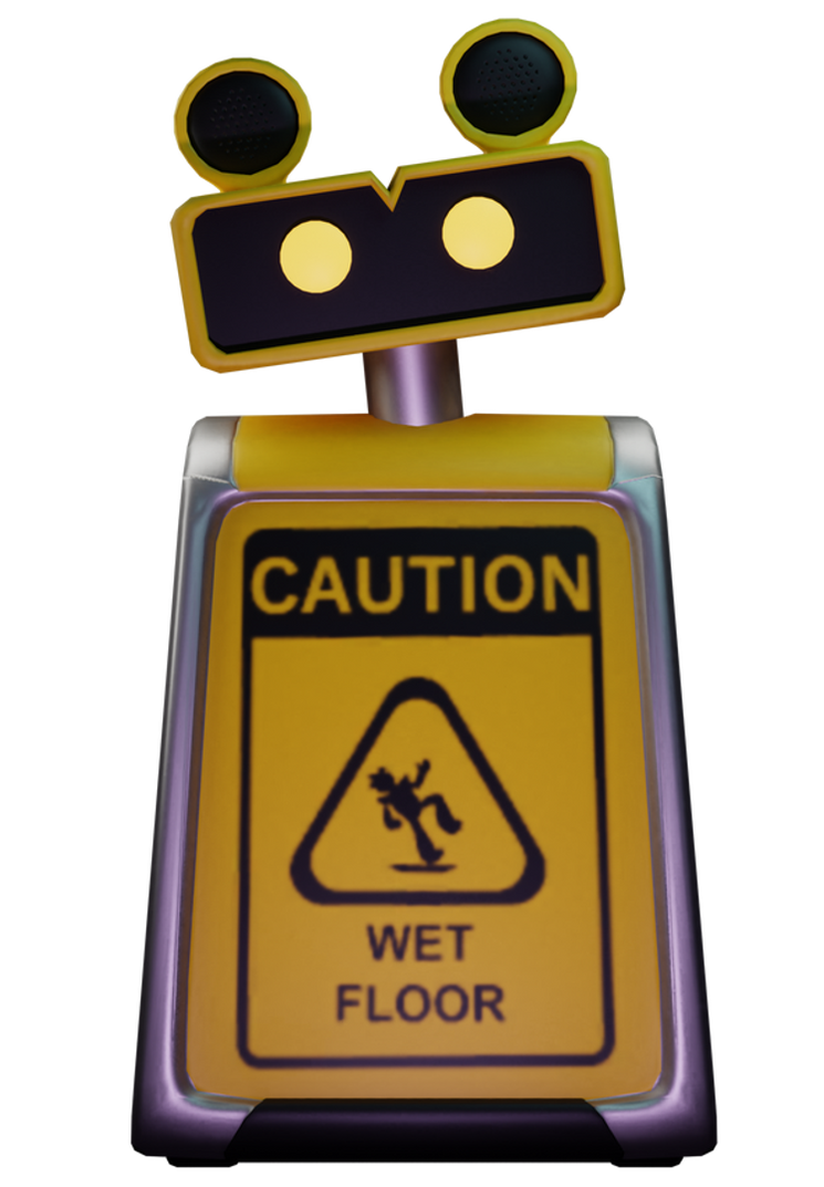 Wet Floor Bot by Joe130000 on DeviantArt
