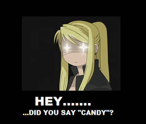 Winry Lieks Candy Motivational Poster