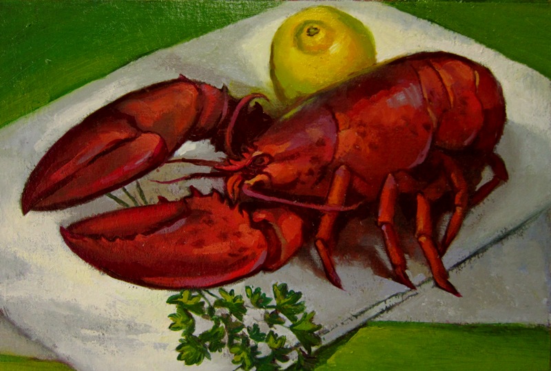 Dinner! oil on linen