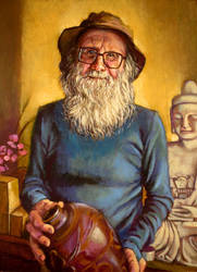 Col Levy the Potter..oils by xxaihxx