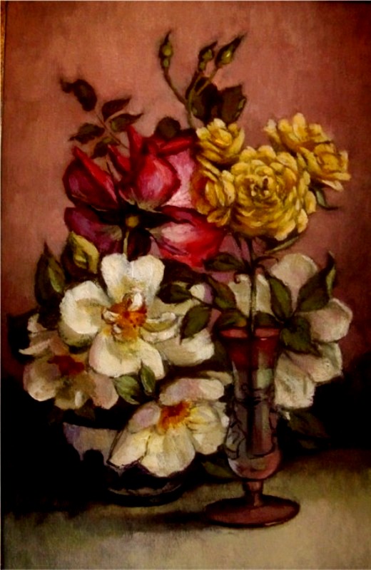 Roses..oil paint