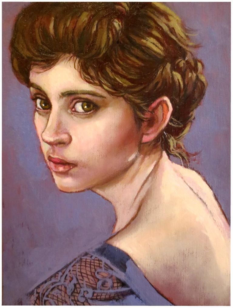 Pretty woman(2) oil on linen canvas