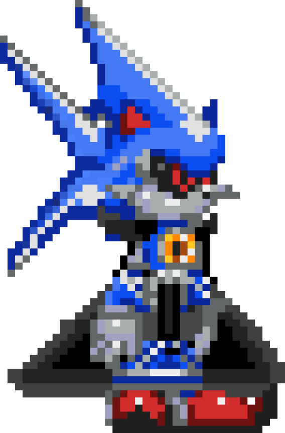 Metal sonic pixel art