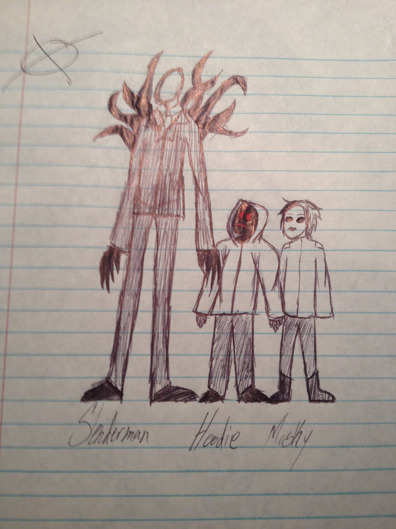 Slenderman, Hoodie, and Masky by Lazy-Noodles on DeviantArt