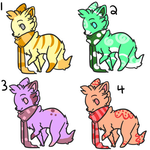 CHEAP SCARF DOG ADOPTS - OPEN 3/4