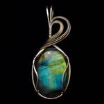 Labradorite Oval Pendant by innerdiameter