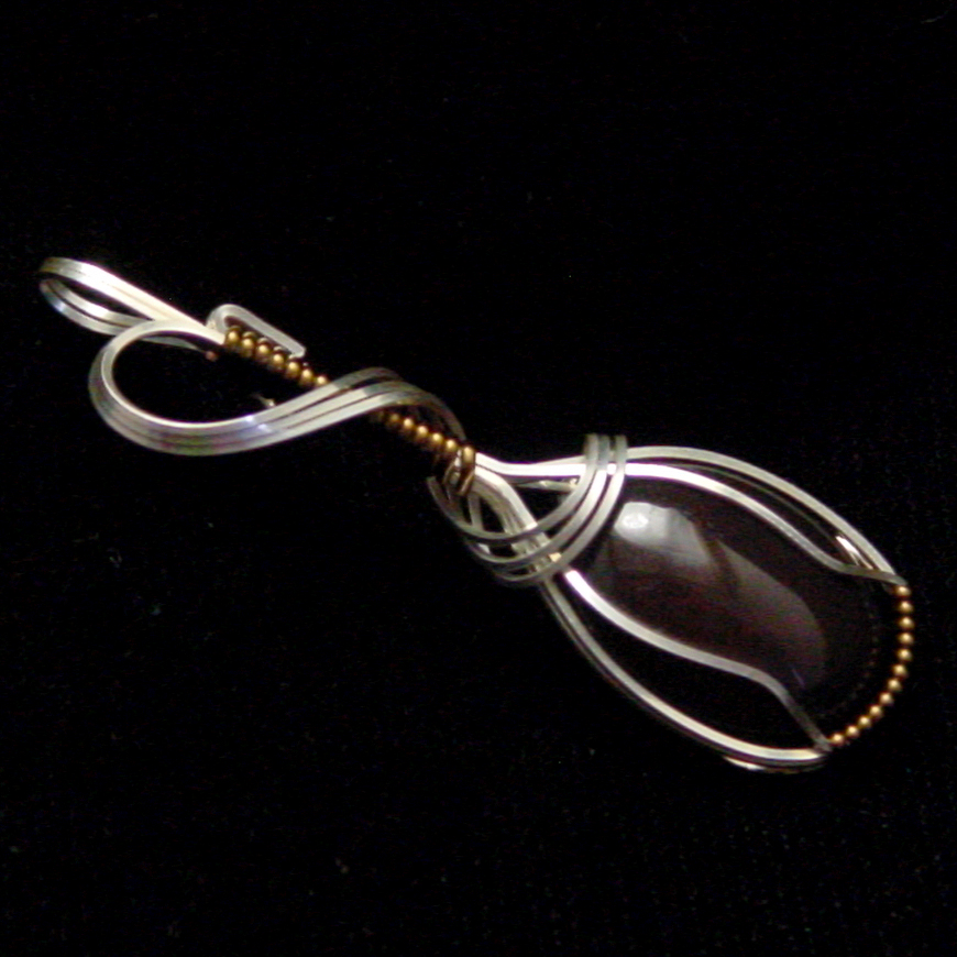 Black Onyx Pendant in Silver