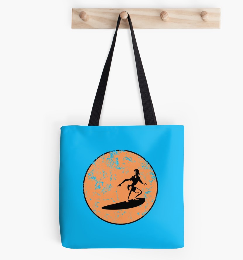 Surfing Tote Bag