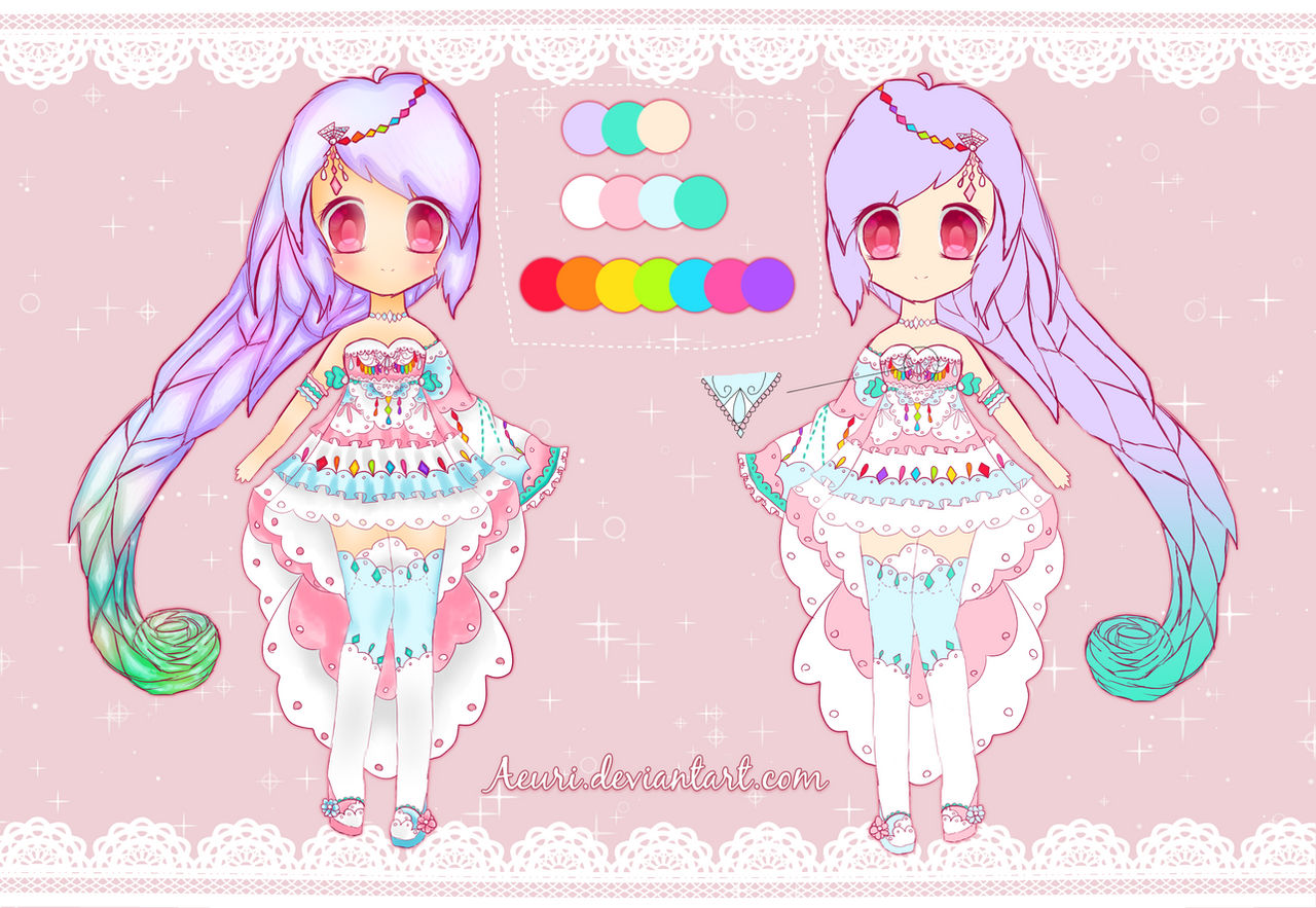 [ADOPTS] Colorful Lace - CLOSED