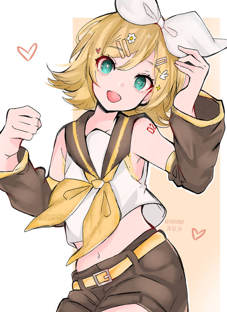 Kagamine Rin R Kagamine Rin by kittenwfody on DeviantArt
