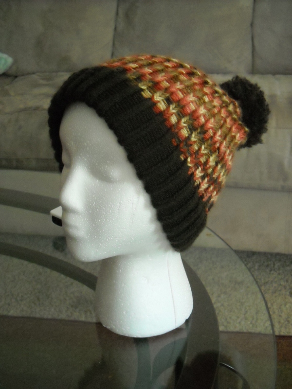 Knitted Autumn Style Cuffed Hat