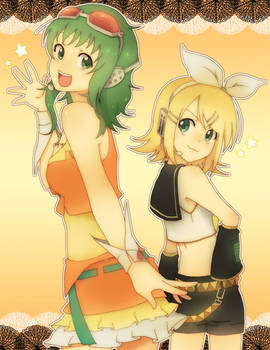 GUMI and Rin