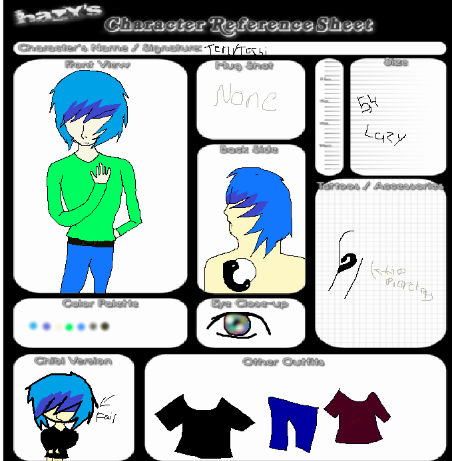 Character Reference Sheet by missykirby on DeviantArt