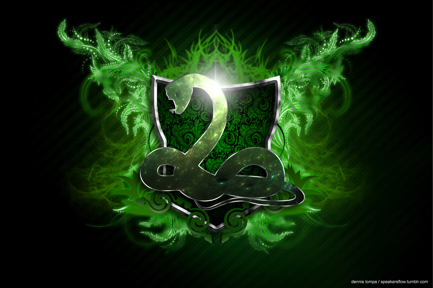 Slytherin (Sonserina) Stylized Coat of Arms