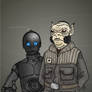 Star Wars - Rebel officer and assistant