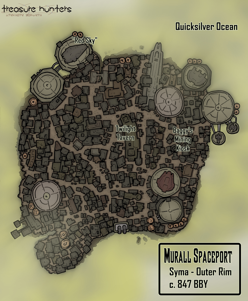 Star Wars Murall Spaceport By Tintenfechter On DeviantArt star-wars-murall-spaceport-by-tintenfechter-on-deviantart