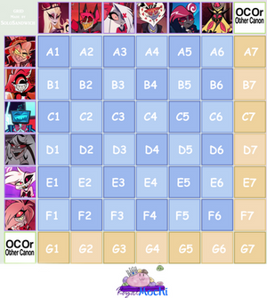 Hazbin Hotel/Helluva Boss Grid (TEMP CLOSED)