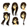 Six Different Hairstyles for Liane