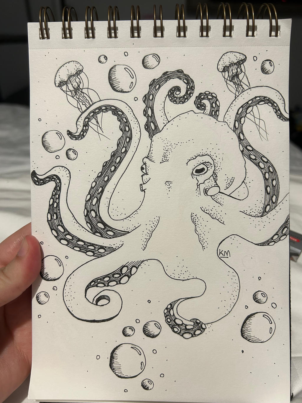 Octopus Pen by KiraLiteArt on DeviantArt