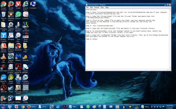 Princess Luna Theme for Windows 7 (Read)