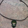 One Piece Zoro cross stitched necklace