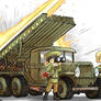 Soviet katyusha Rocket Truck