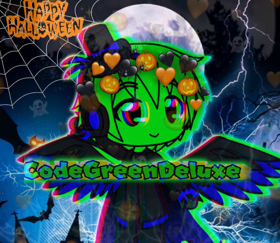 A Halloween pfp for CodeGreenDeluxe by SyaraUnicorn on DeviantArt