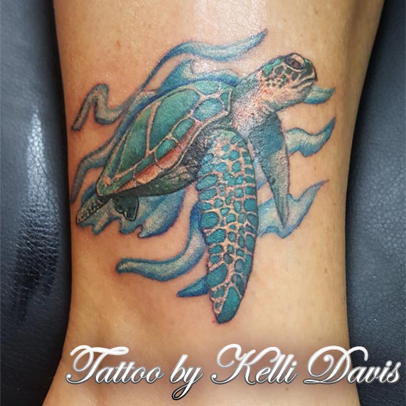 Sea Turtle Tattoo by Pinkuh on DeviantArt