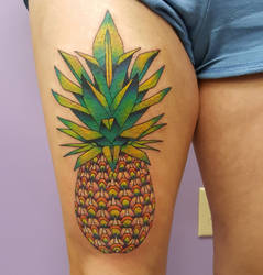 Pineapple tattoo!