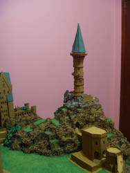 Hogwarts Castle Paper Model - The Owlery Finished