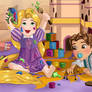 Baby Rapunzel and Flynn