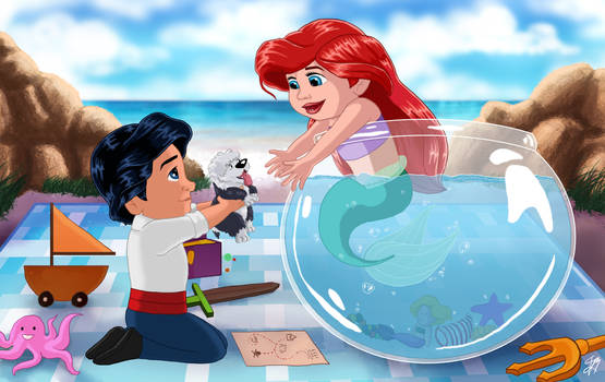 Baby Ariel and Eric