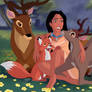 Pocahontas and animals
