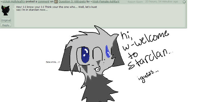 Question 8: Welcome to Starclan!?