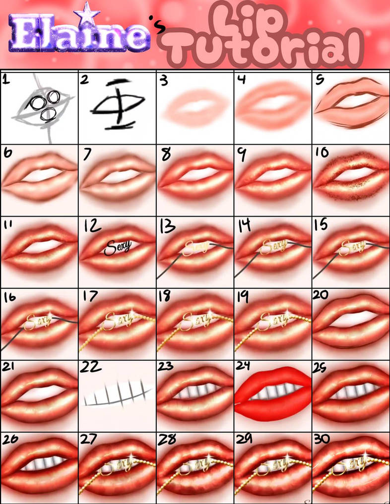 Jay Lips Tutorial Lips Tutorial by me by ElaineJStar on DeviantArt