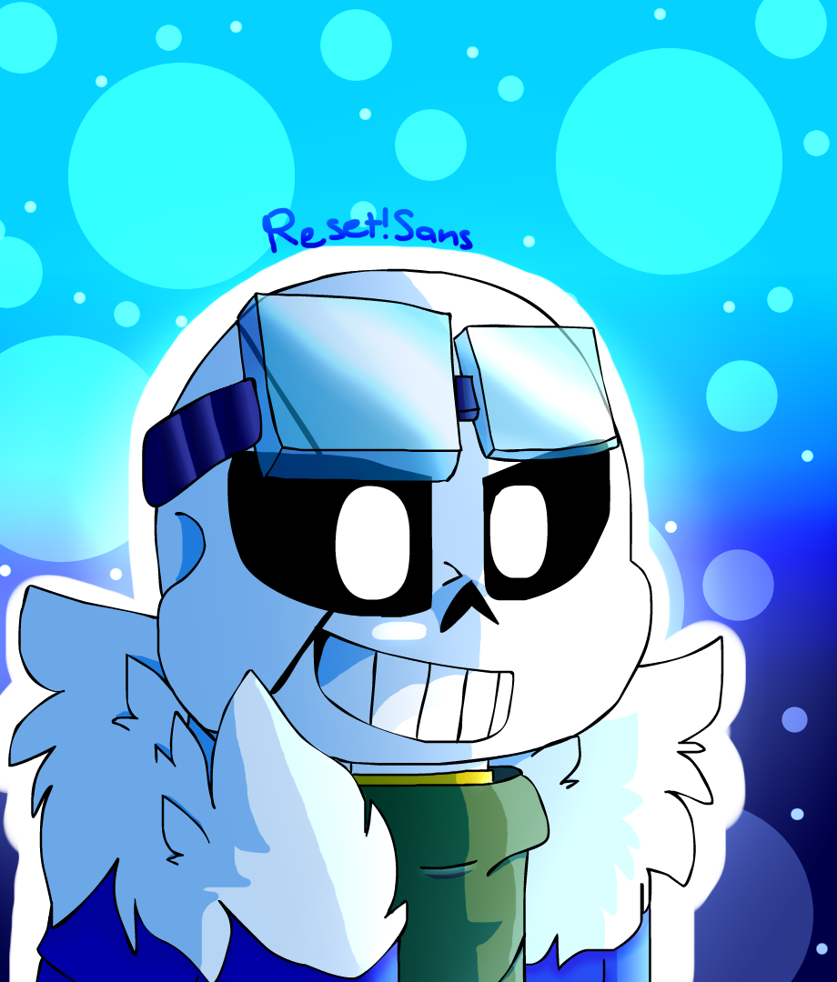 Refresh Sans Reset Sans fanart by ScarletpetalWC on DeviantArt
