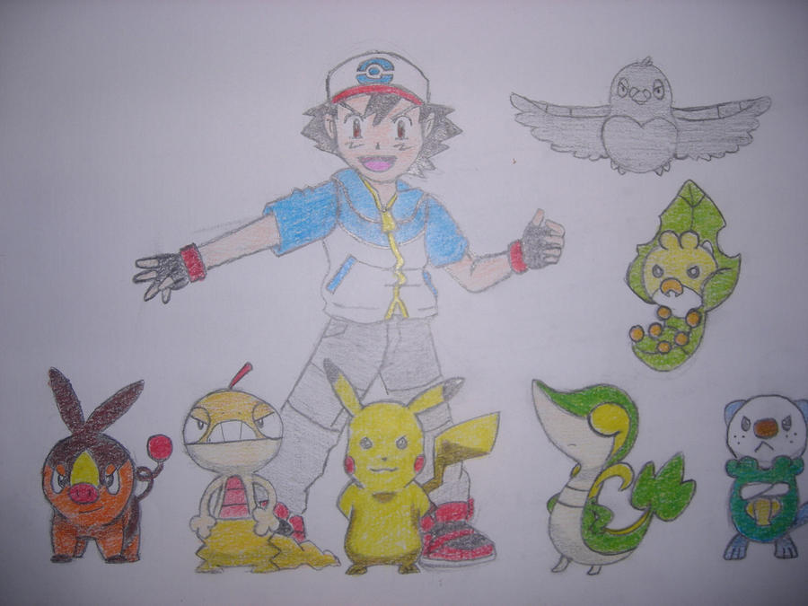 Ash Unova team by MangaFreak17 on DeviantArt