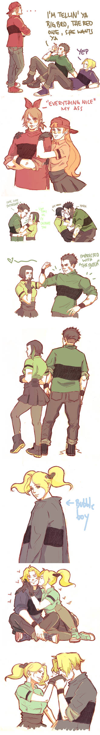 PpG X RrB sketches. by lilithkiss00 on DeviantArt