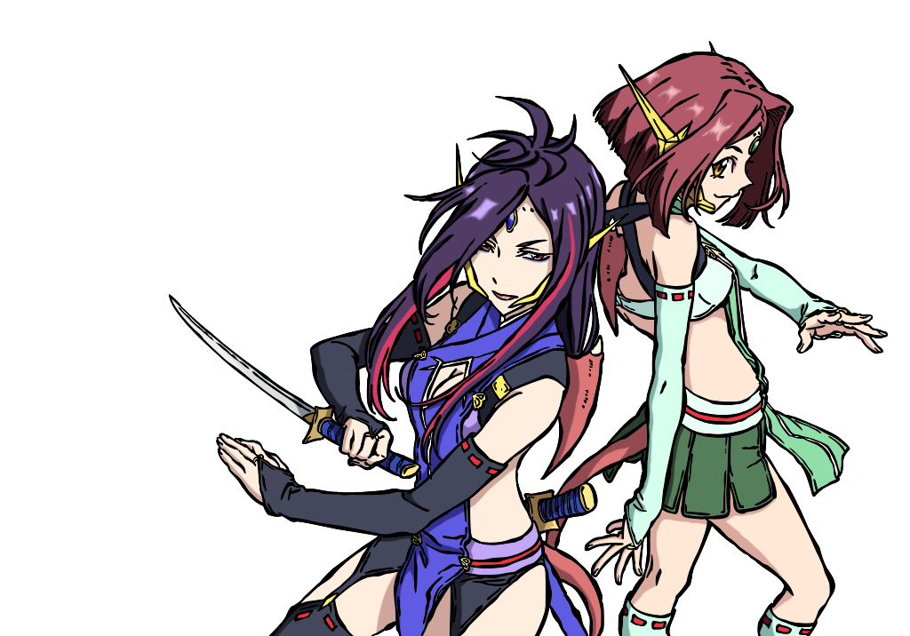 Cross Ange - Naga and Kaname (EndCard)(AnimeColor) by alexartchanimte7 on  DeviantArt