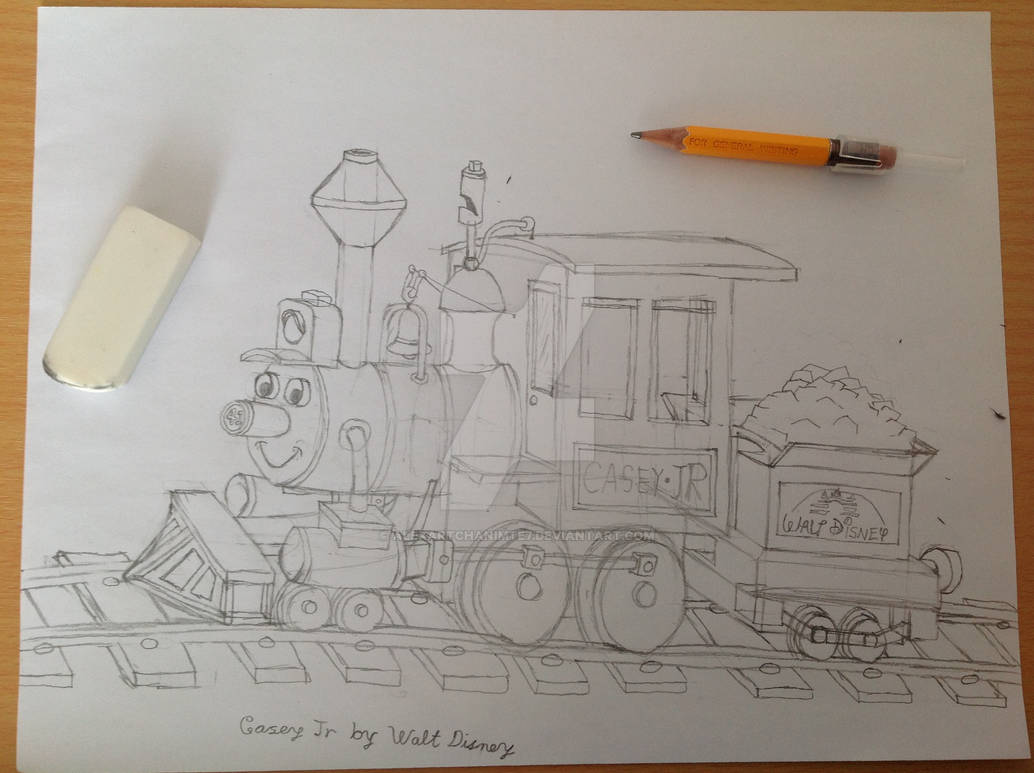 Casey Jr Draw Casey Jr (New Design) Part 1 by alexartchanimte7 on DeviantArt