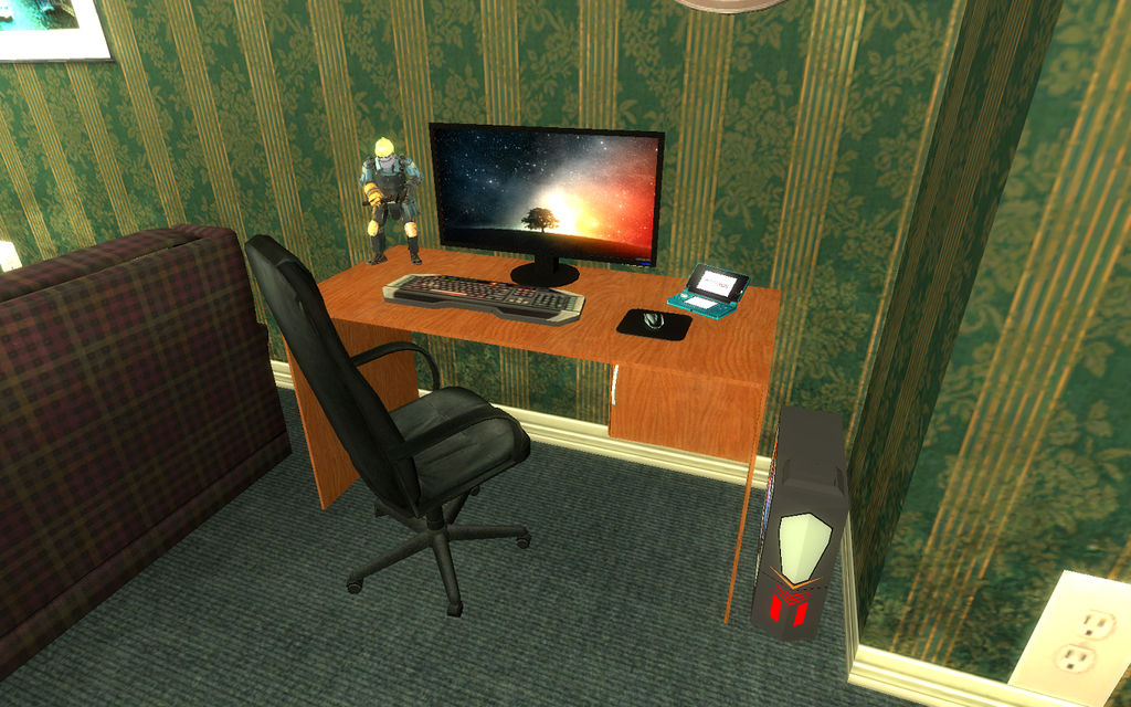 Gaming Computer Desktop Deviantart Computer Desk by castjack09 on DeviantArt