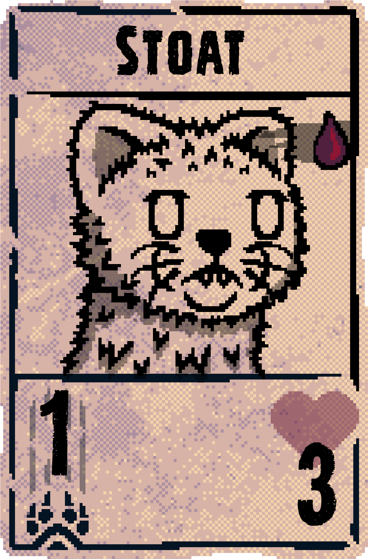 inscryption Stoat 5 Act_I card by lmlxqwe on DeviantArt