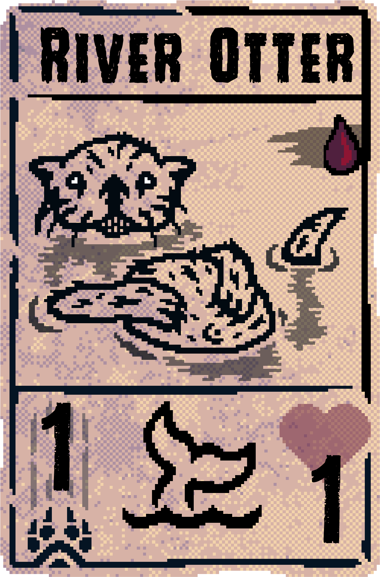 River_Otter inscryption card Act_I by lmlxqwe on DeviantArt
