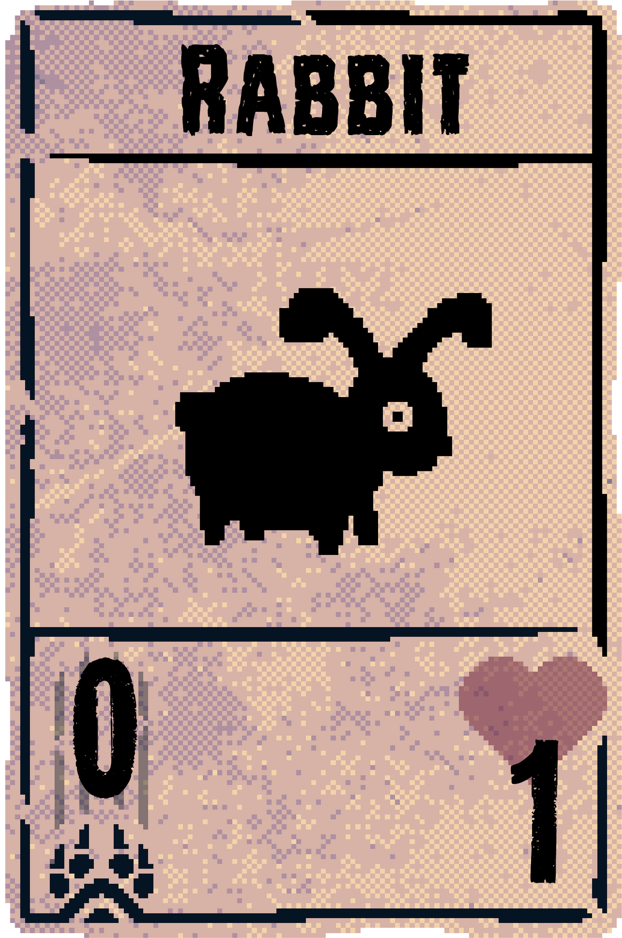Rabbit inscryption card Act_I by lmlxqwe on DeviantArt